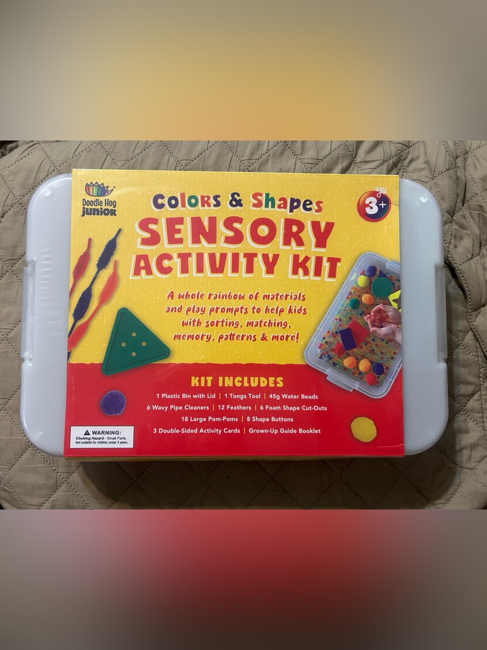Doodle Hog Colors & Shapes Sensory Activity Kit Bin